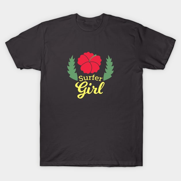 Surfer Girl T-Shirt by pensailsdesigns